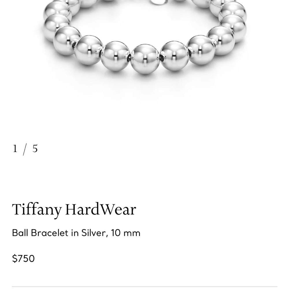 Tiffany & Co. Silver Ball Bracelet